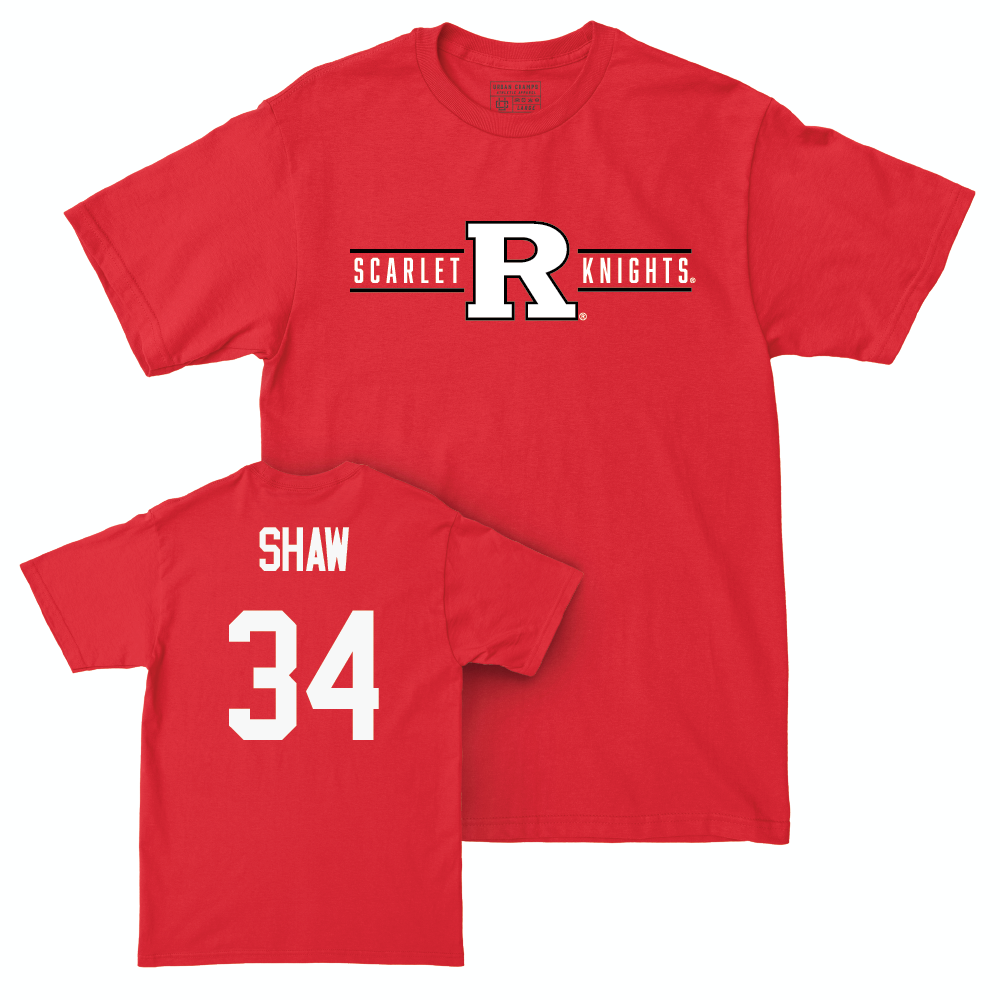 Red Football Scarlet Knights Tee  - Noah Shaw