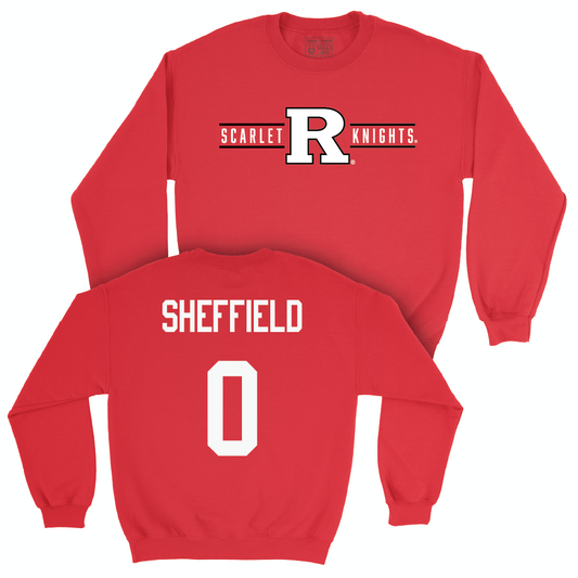Red Football Scarlet Knights Crew  - Dt Sheffield