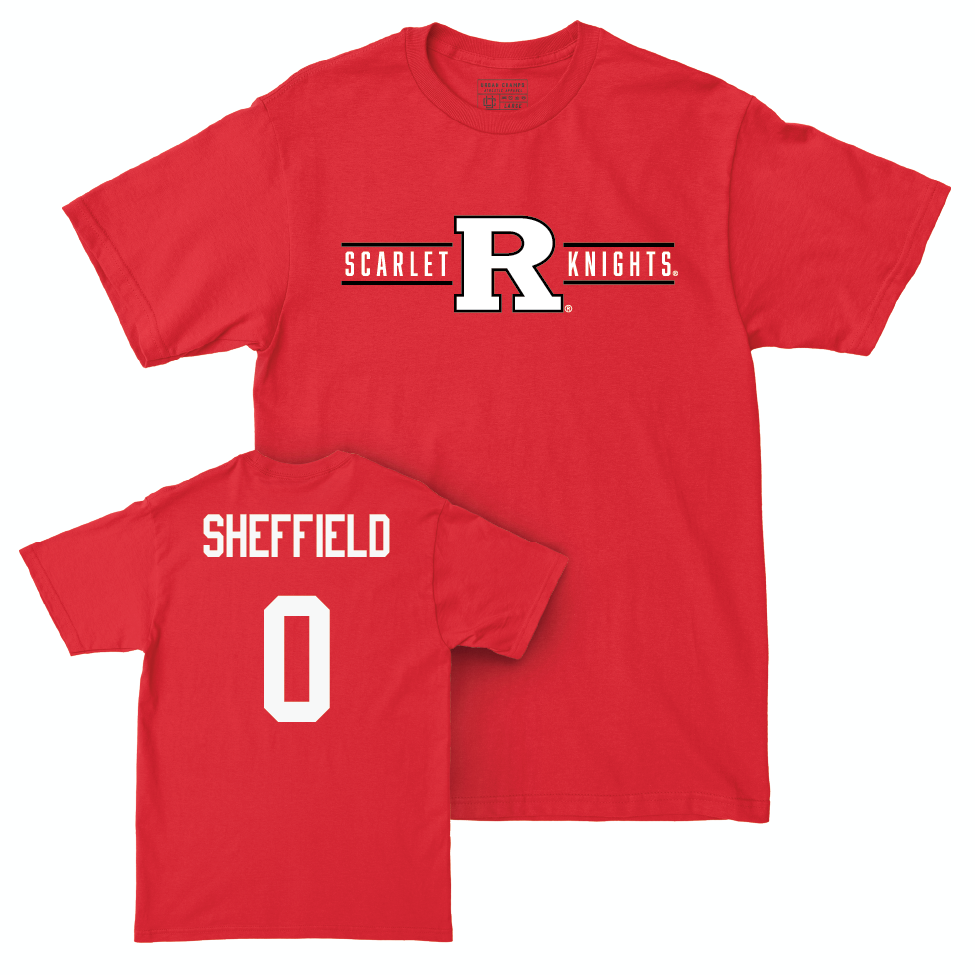 Red Football Scarlet Knights Tee  - Dt Sheffield