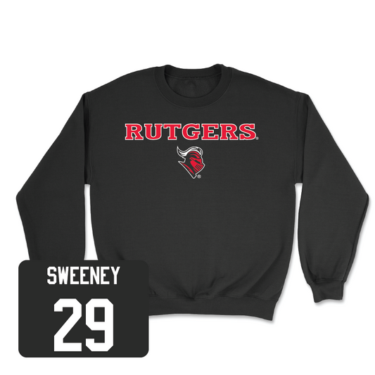 Baseball Black Rutgers Crew - Justin Sweeney
