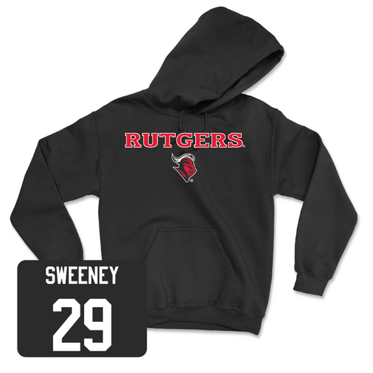 Baseball Black Rutgers Hoodie - Justin Sweeney