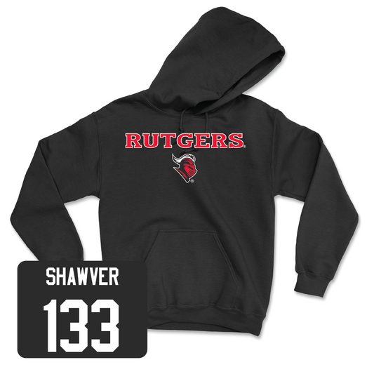 Wrestling Black Rutgers Hoodie - Dylan Shawver