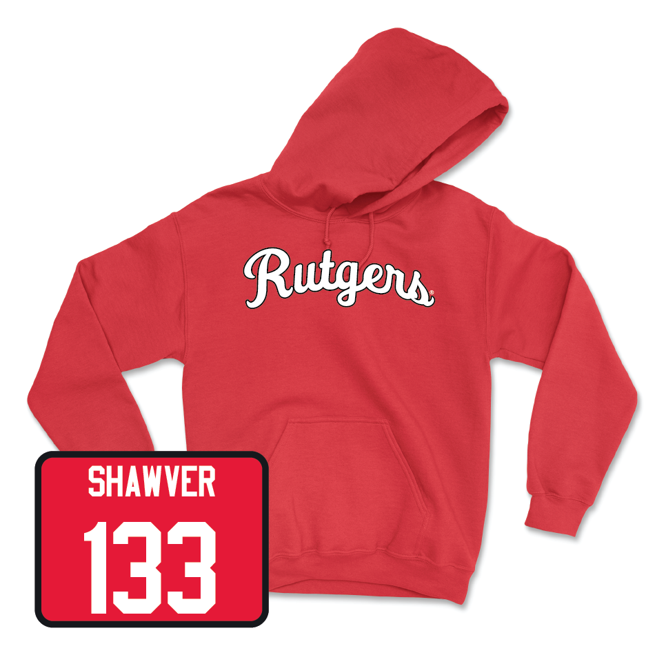 Red Wrestling Script Hoodie - Dylan Shawver