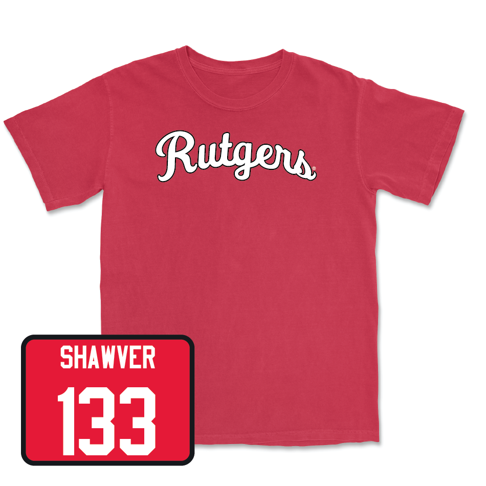 Red Wrestling Script Tee - Dylan Shawver