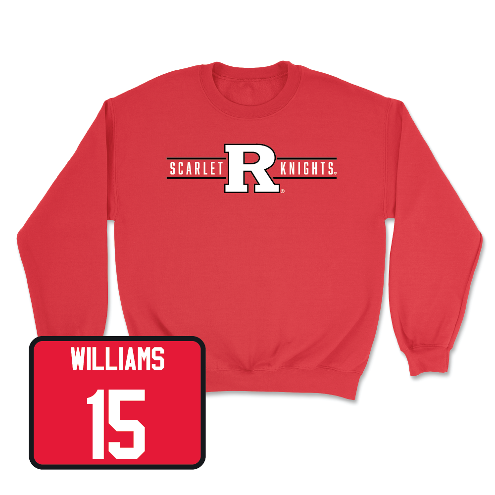 Red Football Scarlet Knights Crew - Zilan Williams