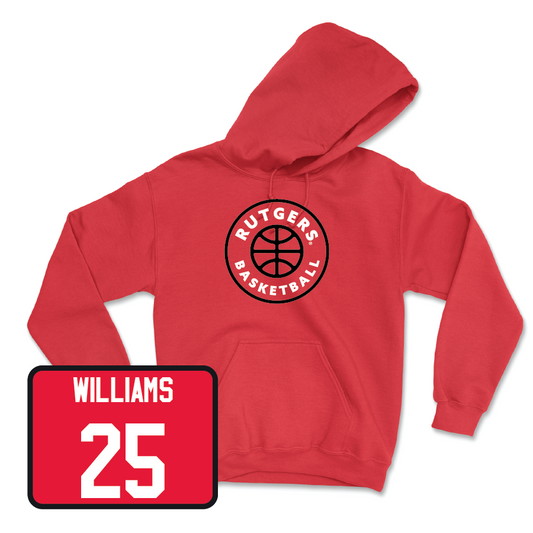 Red Men's Basketball Hardwood Hoodie - Jeremiah Williams