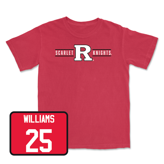Red Men's Basketball Scarlet Knights Tee - Jeremiah Williams