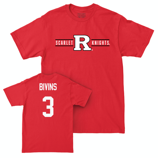 Red Men's Track & Field Scarlet Knights Tee  - James Bivins