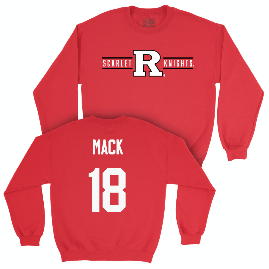 Red Baseball Scarlet Knights Crew  - Landon Mack