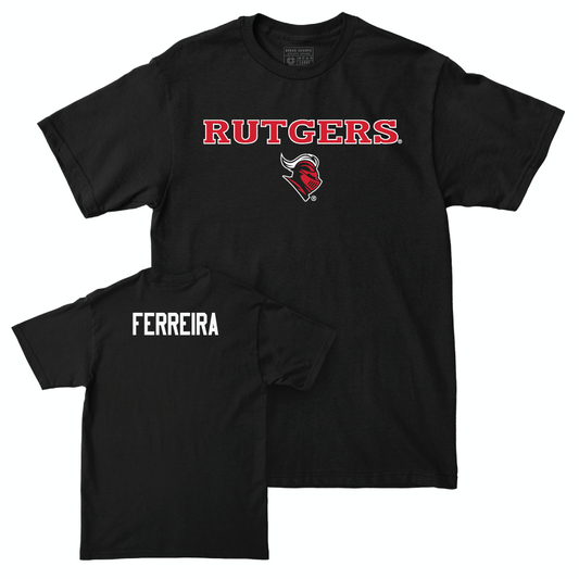 Women's Rowing Black Rutgers Tee  - Emma Ferreira