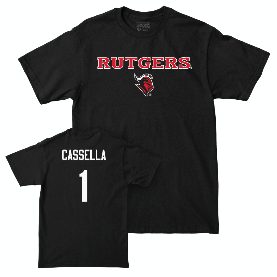 Women's Lacrosse Black Rutgers Tee  - Sienna Cassella