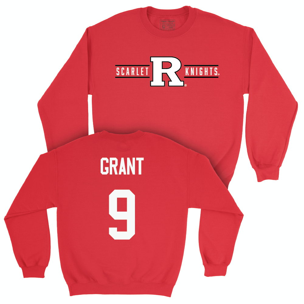 Red Men's Basketball Scarlet Knights Crew  - Dylan Grant