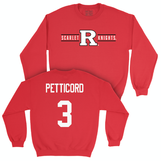 Red Women's Basketball Scarlet Knights Crew  - Mya Petticord