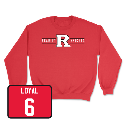 Red Football Scarlet Knights Crew